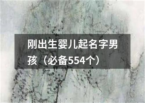 刚出生婴儿起名字男孩（必备554个）