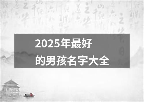 2025年最好的男孩名字大全