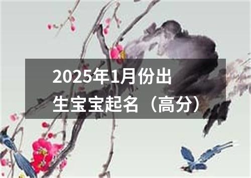 2025年1月份出生宝宝起名（高分）