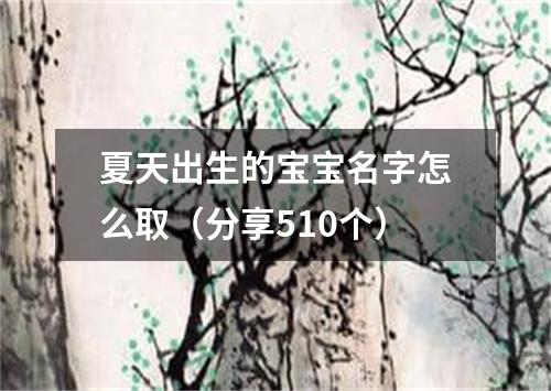 夏天出生的宝宝名字怎么取（分享510个）