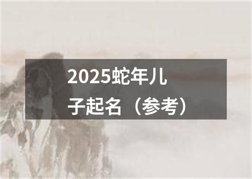 2025蛇年儿子起名（参考）