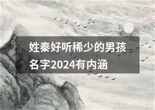 姓秦好听稀少的男孩名字2024有内涵