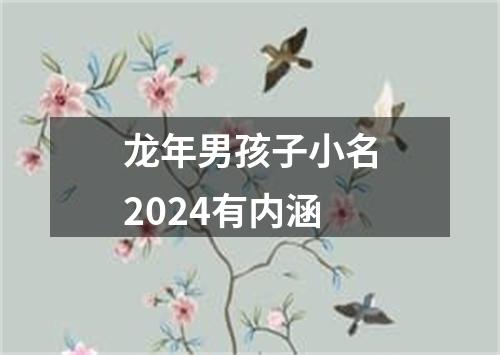 龙年男孩子小名2024有内涵