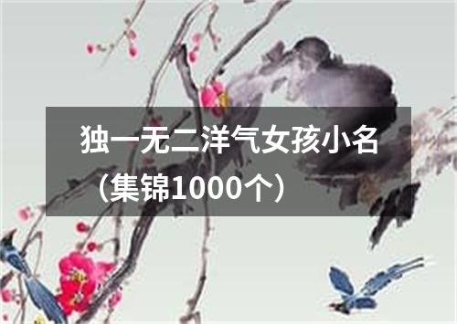 独一无二洋气女孩小名（集锦1000个）