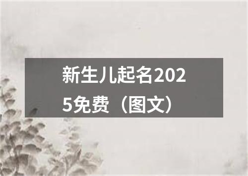 新生儿起名2025免费（图文）