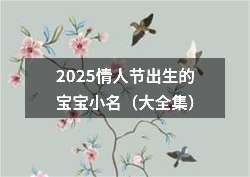 2025情人节出生的宝宝小名（大全集）