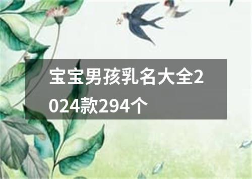 宝宝男孩乳名大全2024款294个