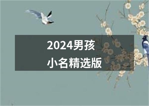 2024男孩小名精选版