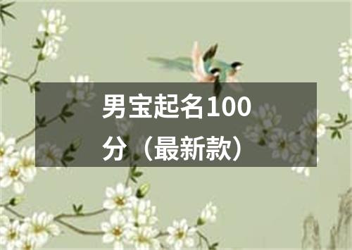 男宝起名100分（最新款）