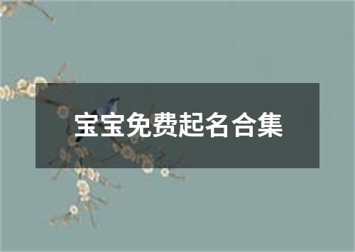 宝宝免费起名合集