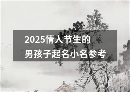 2025情人节生的男孩子起名小名参考