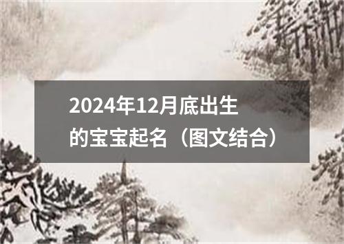 2024年12月底出生的宝宝起名（图文结合）