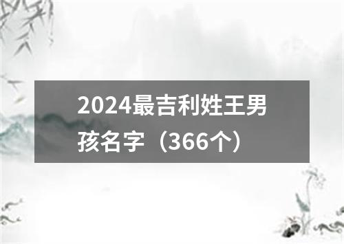 2024最吉利姓王男孩名字（366个）