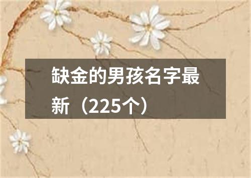 缺金的男孩名字最新(225个)