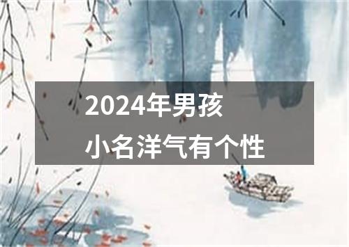 2024年男孩小名洋气有个性