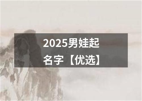 2025男娃起名字【优选】