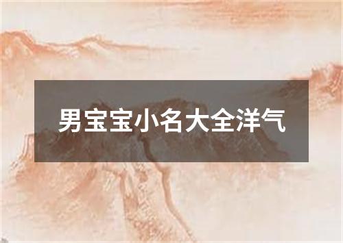 男宝宝小名大全洋气