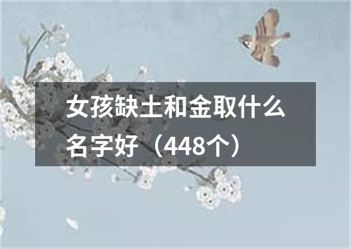 女孩缺土和金取什么名字好（448个）