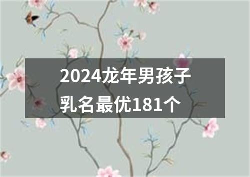 2024龙年男孩子乳名最优181个
