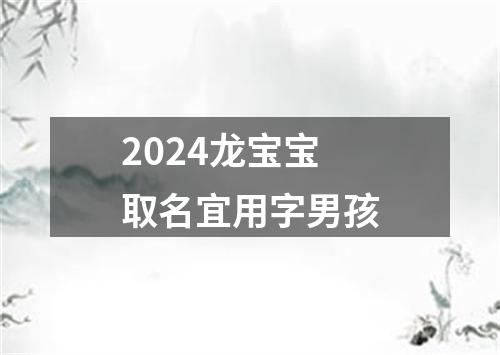 2024龙宝宝取名宜用字男孩