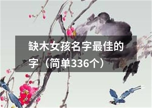 缺木女孩名字最佳的字（简单336个）