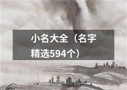 小名大全（名字精选594个）