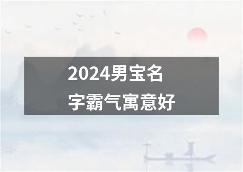 2024男宝名字霸气寓意好