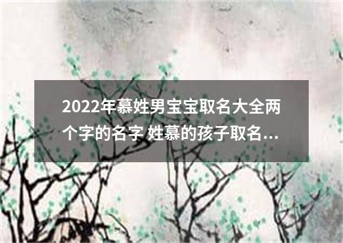 2022年慕姓男宝宝取名大全两个字的名字 姓慕的孩子取名男