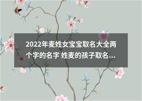 2022年麦姓女宝宝取名大全两个字的名字 姓麦的孩子取名女