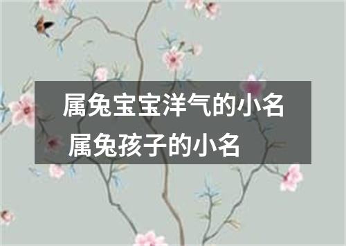 属兔宝宝洋气的小名 属兔孩子的小名