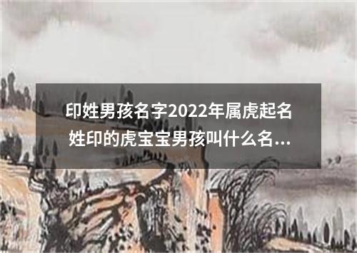 印姓男孩名字2022年属虎起名 姓印的虎宝宝男孩叫什么名字好