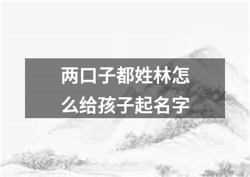 两口子都姓林怎么给孩子起名字