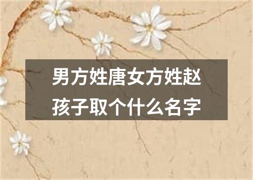 男方姓唐女方姓赵孩子取个什么名字