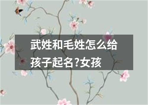 武姓和毛姓怎么给孩子起名?女孩