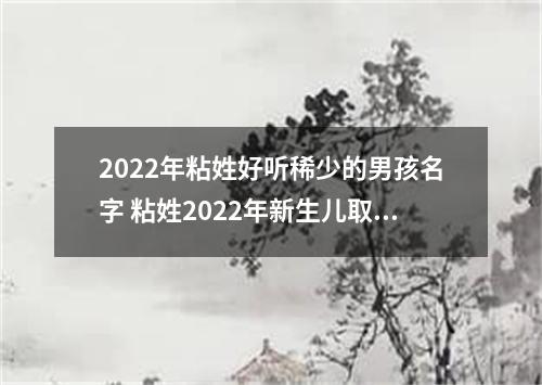 2022年粘姓好听稀少的男孩名字 粘姓2022年新生儿取名字