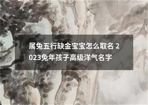 属兔五行缺金宝宝怎么取名 2023兔年孩子高级洋气名字