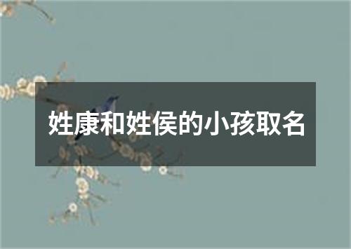 姓康和姓侯的小孩取名