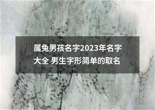 属兔男孩名字2023年名字大全 男生字形简单的取名