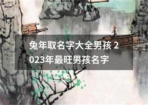 兔年取名字大全男孩 2023年最旺男孩名字