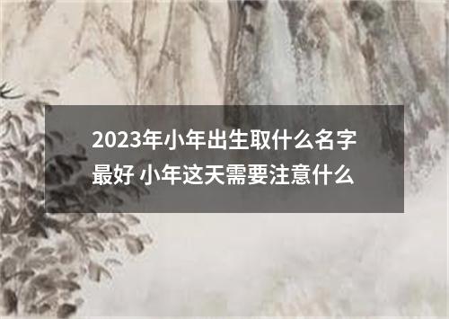 2023年小年出生取什么名字最好 小年这天需要注意什么