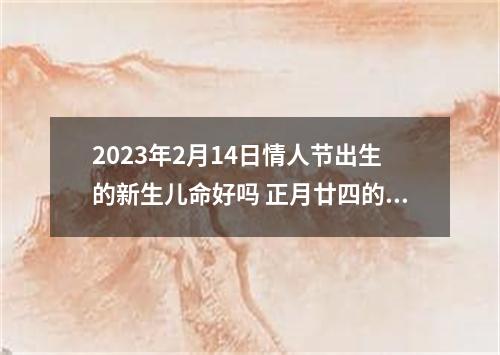 2023年2月14日情人节出生的新生儿命好吗 正月廿四的宝宝五行八字取名