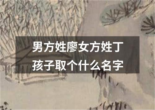 男方姓廖女方姓丁孩子取个什么名字