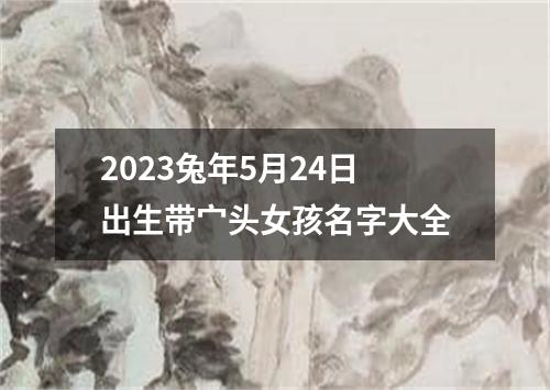 2023兔年5月24日出生带宀头女孩名字大全