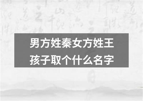 男方姓秦女方姓王孩子取个什么名字