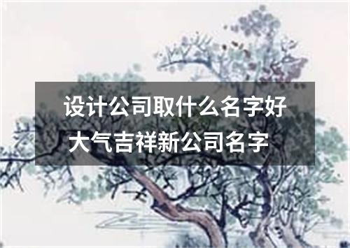 设计公司取什么名字好 大气吉祥新公司名字