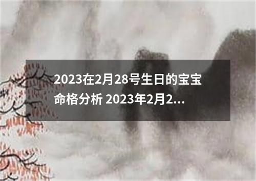 2023在2月28号生日的宝宝命格分析 2023年2月28日农历是多少