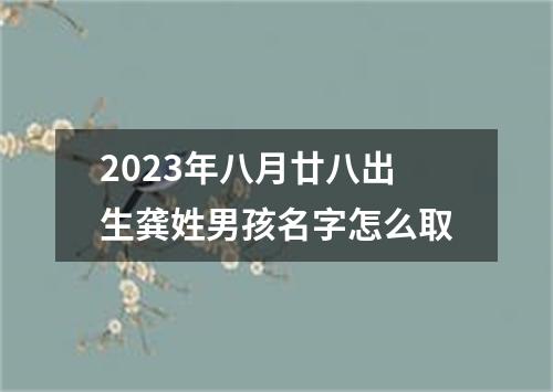 2023年八月廿八出生龚姓男孩名字怎么取