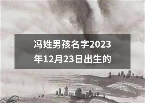 冯姓男孩名字2023年12月23日出生的