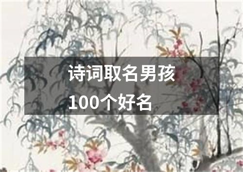 诗词取名男孩100个好名