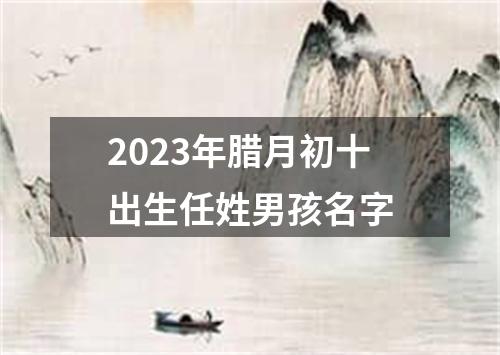 2023年腊月初十出生任姓男孩名字